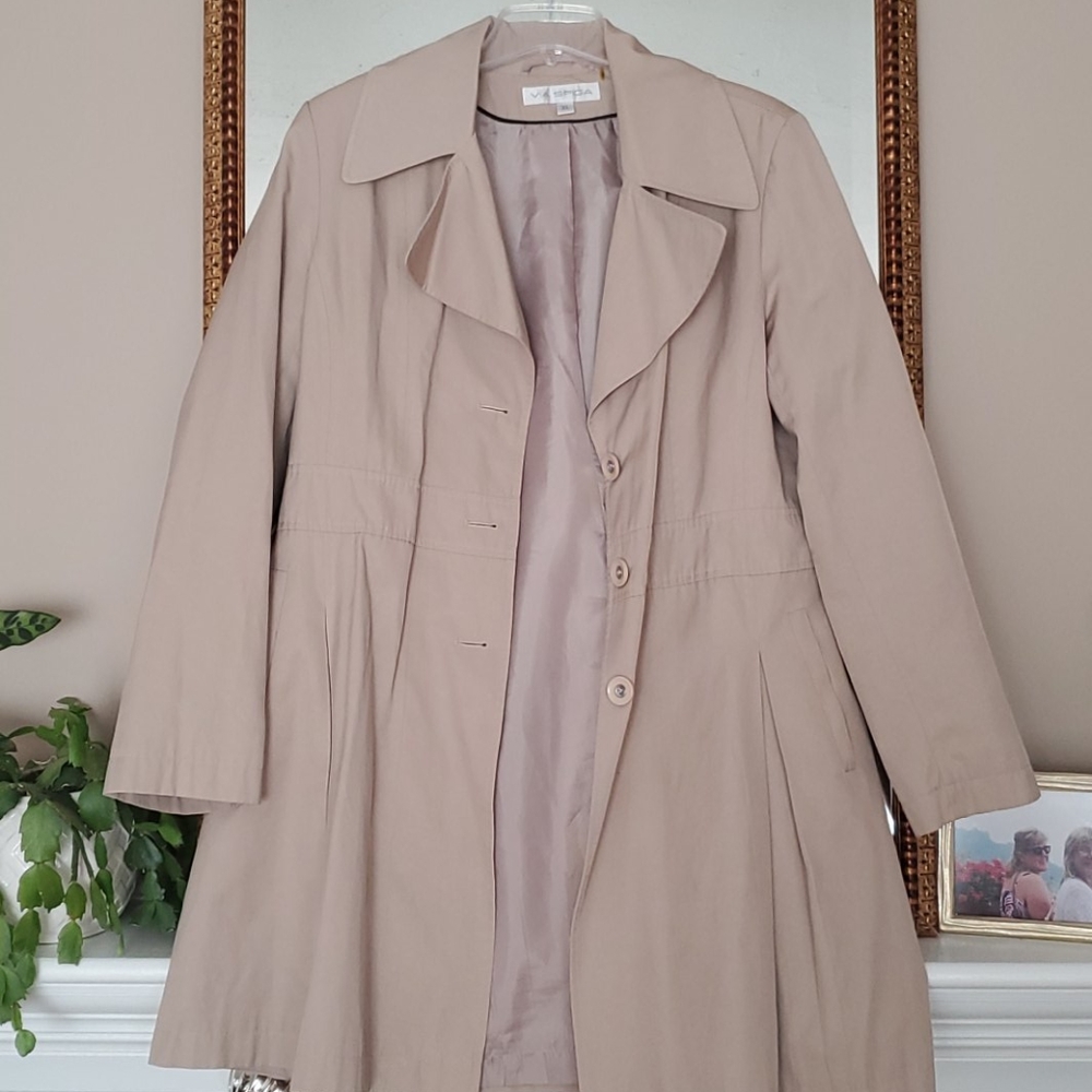 Via Spiga Beige Trench Coat